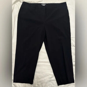 Covington Essentials Black Cropped Pants Capri Dress Pants Size 18